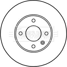 Borg & Beck BBD5249 - Гальмівний диск autocars.com.ua