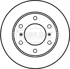 Borg & Beck BBD5250 - Тормозной диск avtokuzovplus.com.ua