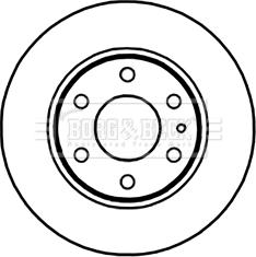 Borg & Beck BBD5253 - Тормозной диск avtokuzovplus.com.ua