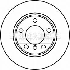 Borg & Beck BBD5263 - Гальмівний диск autocars.com.ua