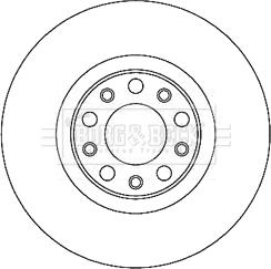 Borg & Beck BBD5271 - Гальмівний диск autocars.com.ua