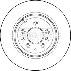 Borg & Beck BBD5276 - Гальмівний диск autocars.com.ua