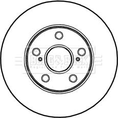 Borg & Beck BBD5487 - Тормозной диск autodnr.net