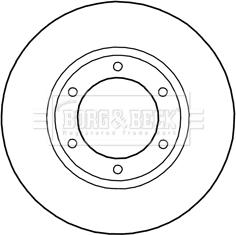 Borg & Beck BBD5288 - Гальмівний диск autocars.com.ua