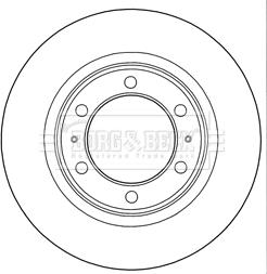 Borg & Beck BBD5289 - Тормозной диск autodnr.net