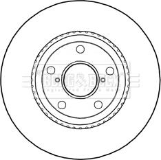 Borg & Beck BBD5292 - Гальмівний диск autocars.com.ua