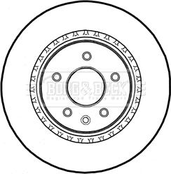 Borg & Beck BBD5295 - Гальмівний диск autocars.com.ua