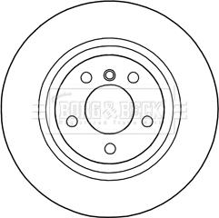 Borg & Beck BBD5300 - Гальмівний диск autocars.com.ua