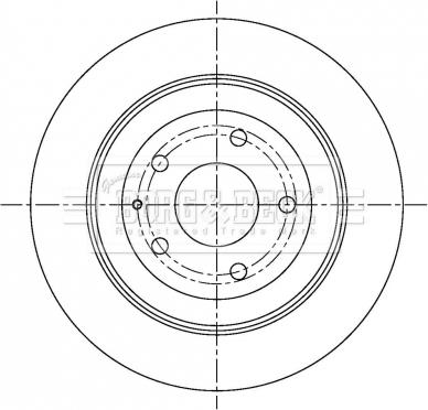 Borg & Beck BBD5303 - Тормозной диск avtokuzovplus.com.ua