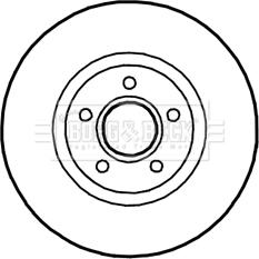 Borg & Beck BBD5305 - Тормозной диск avtokuzovplus.com.ua