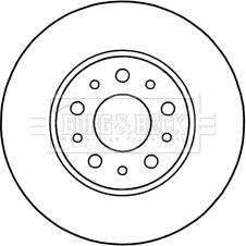 Borg & Beck BBD5312 - Тормозной диск avtokuzovplus.com.ua