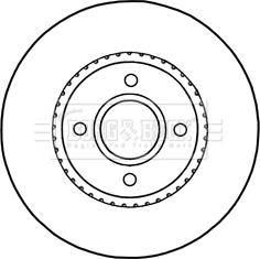 Borg & Beck BBD5316 - Гальмівний диск autocars.com.ua