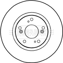 Borg & Beck BBD5320 - Гальмівний диск autocars.com.ua