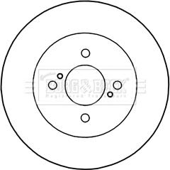 Borg & Beck BBD5334 - Гальмівний диск autocars.com.ua