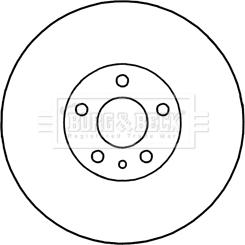 Borg & Beck BBD5340 - Тормозной диск avtokuzovplus.com.ua