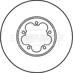 Borg & Beck BBD5341 - Тормозной диск avtokuzovplus.com.ua