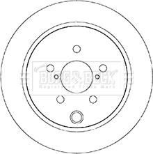 Borg & Beck BBD5345 - Тормозной диск avtokuzovplus.com.ua