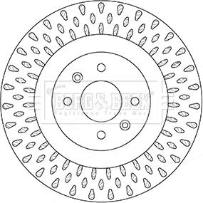 Borg & Beck BBD5354 - Тормозной диск autodnr.net