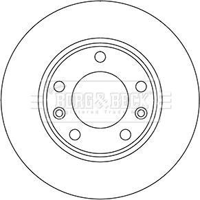 Borg & Beck BBD5358 - Гальмівний диск autocars.com.ua