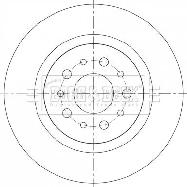 Borg & Beck BBD5366 - Тормозной диск avtokuzovplus.com.ua