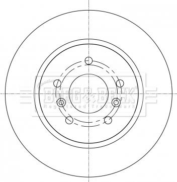 Borg & Beck BBD5367 - Гальмівний диск autocars.com.ua