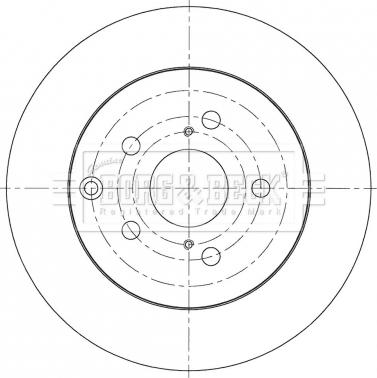 Borg & Beck BBD5372 - Гальмівний диск autocars.com.ua