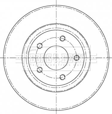 Borg & Beck BBD5373 - Тормозной диск avtokuzovplus.com.ua