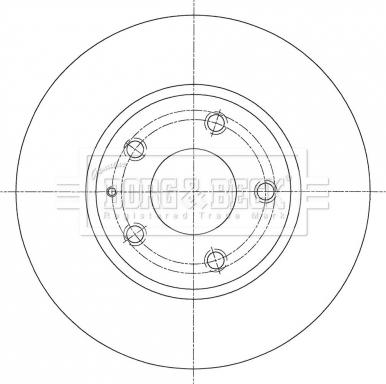 Borg & Beck BBD5380 - Гальмівний диск autocars.com.ua