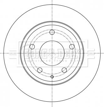 Borg & Beck BBD5382 - Гальмівний диск autocars.com.ua