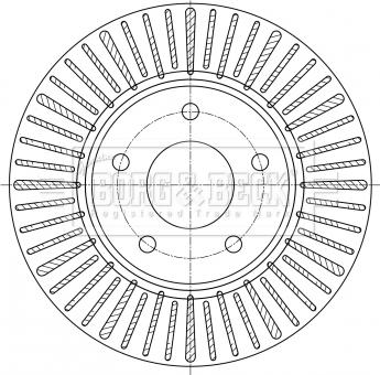 Borg & Beck BBD5384 - Тормозной диск avtokuzovplus.com.ua