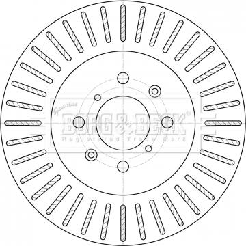 Borg & Beck BBD5394 - Тормозной диск avtokuzovplus.com.ua