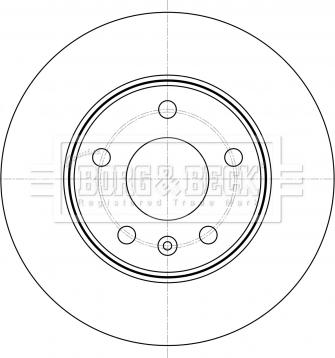 Borg & Beck BBD5399 - Гальмівний диск autocars.com.ua