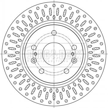 Borg & Beck BBD5400 - Тормозной диск avtokuzovplus.com.ua