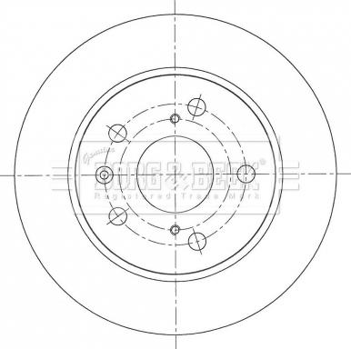 Borg & Beck BBD5401 - Тормозной диск avtokuzovplus.com.ua