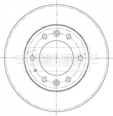 Borg & Beck BBD5403 - Тормозной диск avtokuzovplus.com.ua