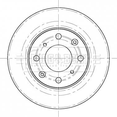 Borg & Beck BBD5415 - Гальмівний диск autocars.com.ua