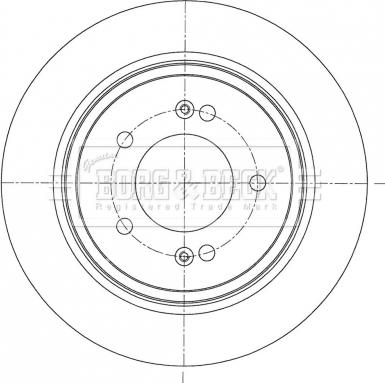 Borg & Beck BBD5418 - Гальмівний диск autocars.com.ua