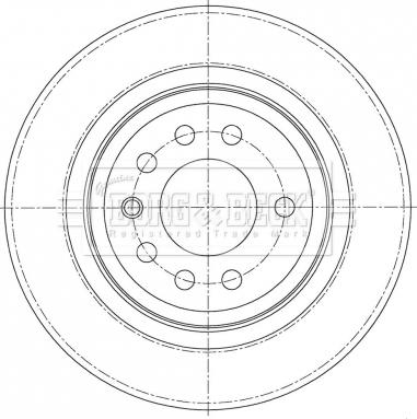 Borg & Beck BBD5419 - Тормозной диск avtokuzovplus.com.ua