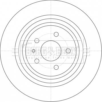 Borg & Beck BBD5422 - Тормозной диск avtokuzovplus.com.ua