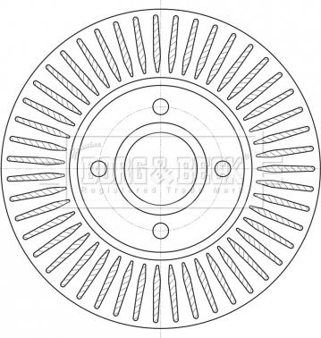 Borg & Beck BBD5423 - Тормозной диск avtokuzovplus.com.ua