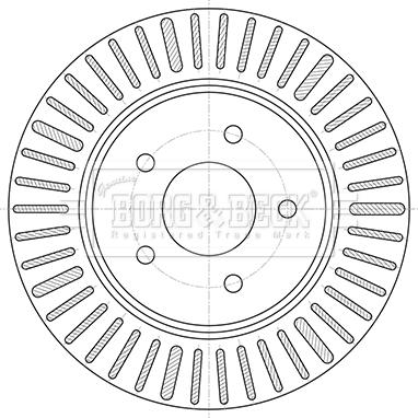 Borg & Beck BBD5424 - Тормозной диск avtokuzovplus.com.ua