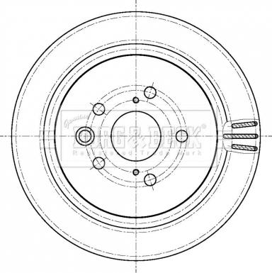 Borg & Beck BBD5445 - Гальмівний диск autocars.com.ua