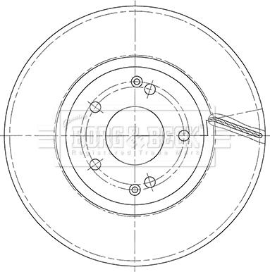 Borg & Beck BBD5447 - Гальмівний диск autocars.com.ua