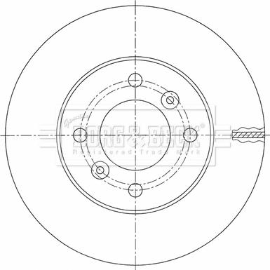 Borg & Beck BBD5451 - Тормозной диск avtokuzovplus.com.ua