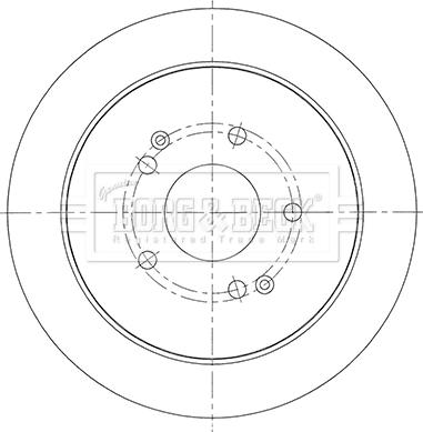 Borg & Beck BBD5453 - Гальмівний диск autocars.com.ua