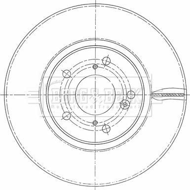 Borg & Beck BBD5463 - Гальмівний диск autocars.com.ua