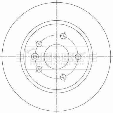 Borg & Beck BBD5464 - Гальмівний диск autocars.com.ua