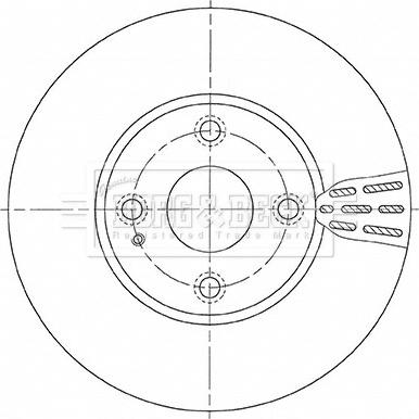 Borg & Beck BBD5476 - Гальмівний диск autocars.com.ua