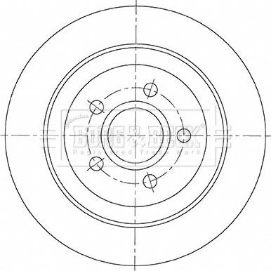 Borg & Beck BBD5481 - Гальмівний диск autocars.com.ua