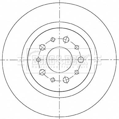 Borg & Beck BBD5483 - Тормозной диск avtokuzovplus.com.ua